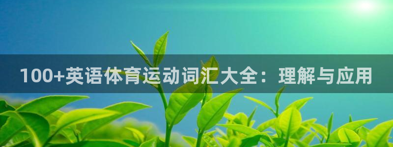 一竞技官方正版app娱乐平台:100+英语体育运动词汇大全: