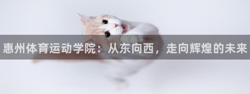一竞技官方正版app官网：惠州体育运动学院：从东向西